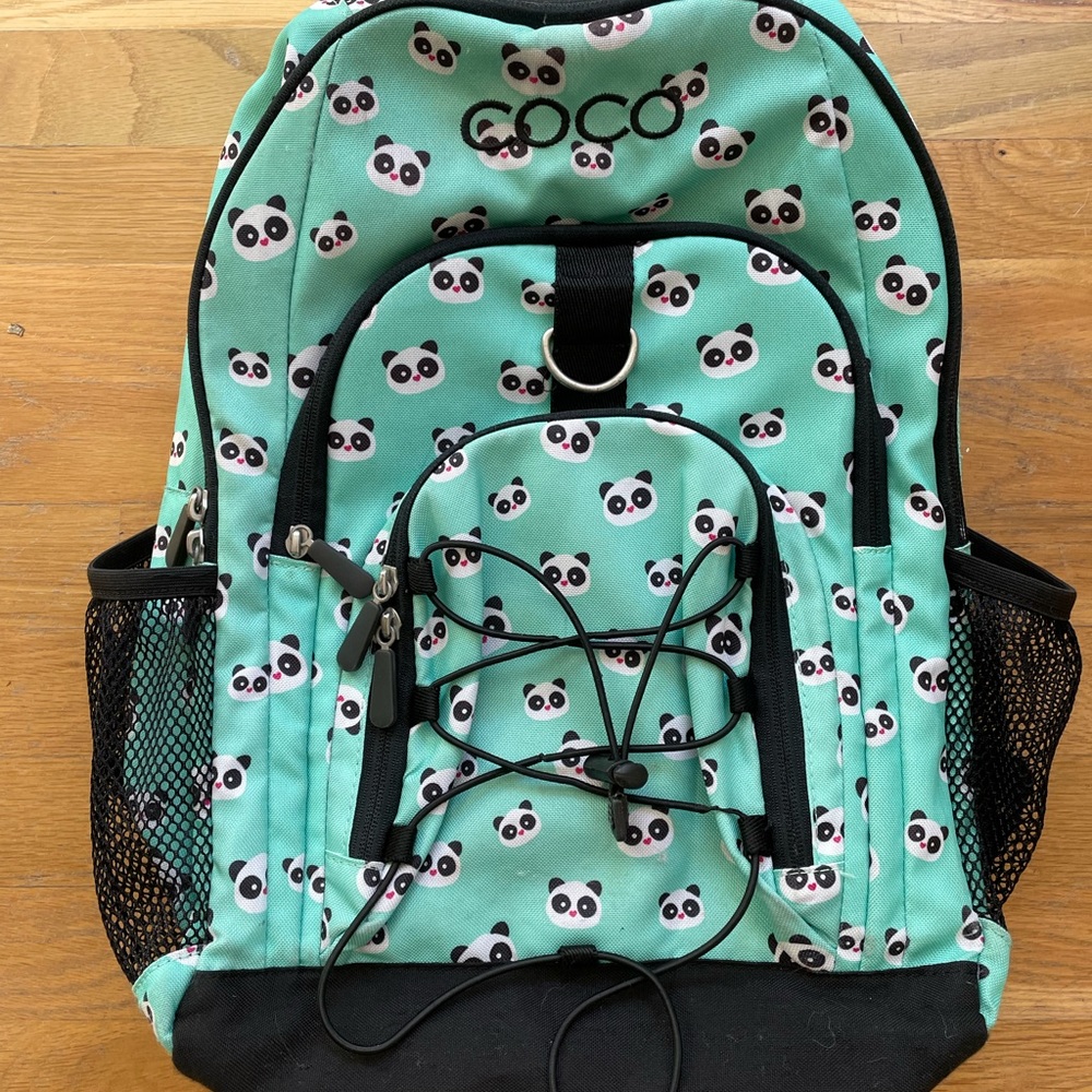 Pottery Barn Kids Panda Backpack w Coco Embroidery